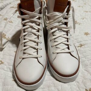 Allen Edmonds White and Brown Men's Sneakers